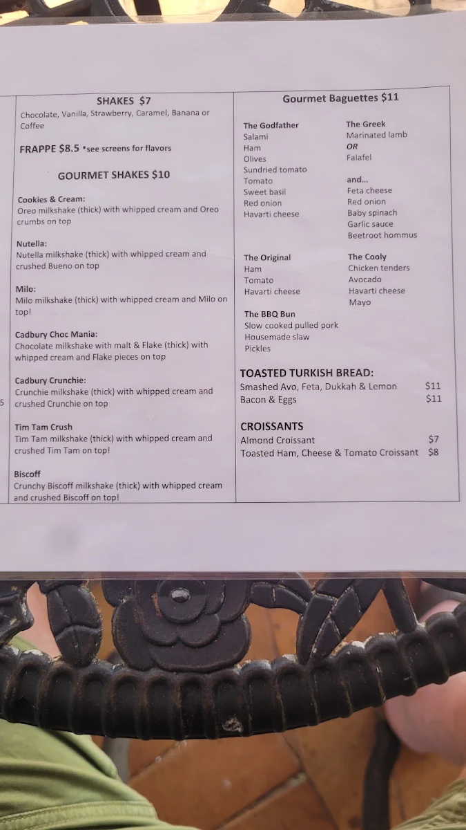 Menu, Waffle & Bean Dessert Bar and Patisserie
