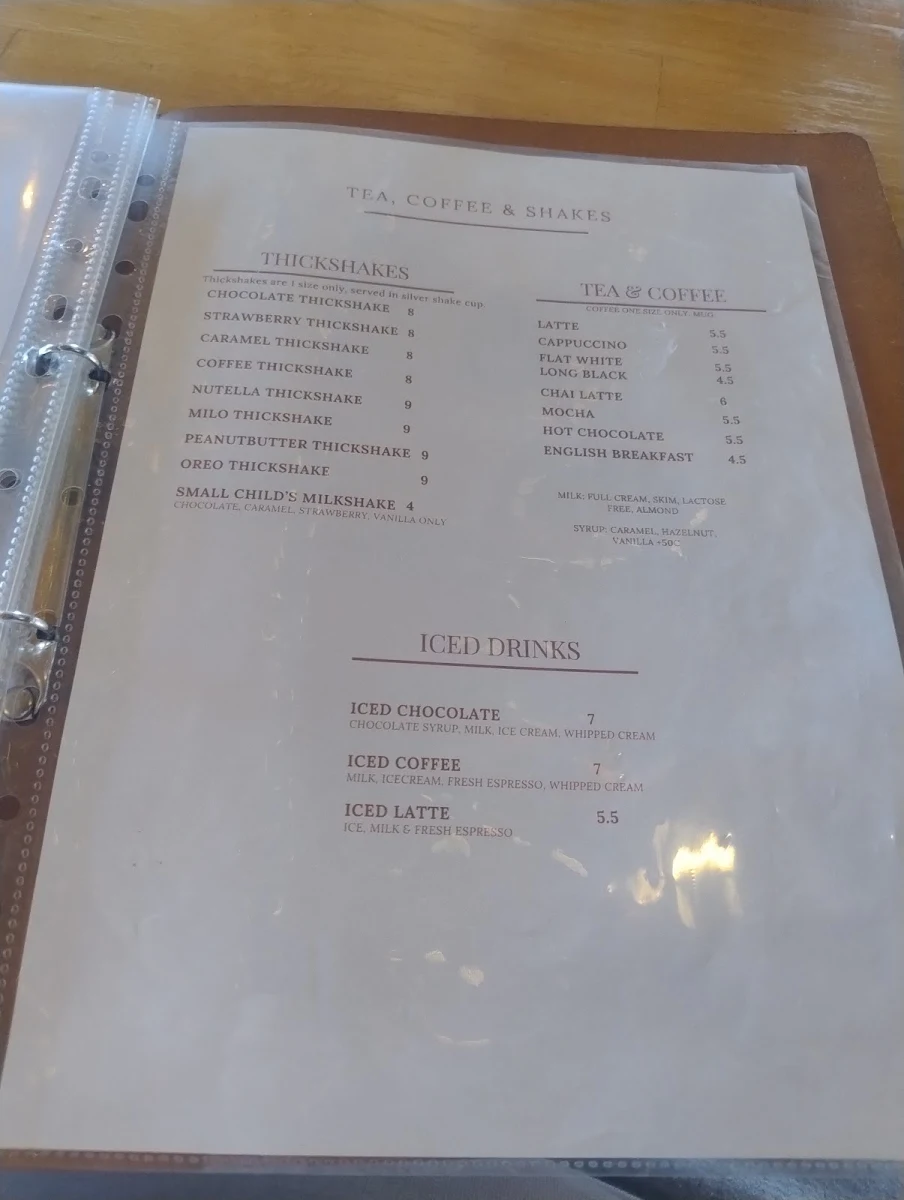 Menu, Malthouse Restaurant & Bar