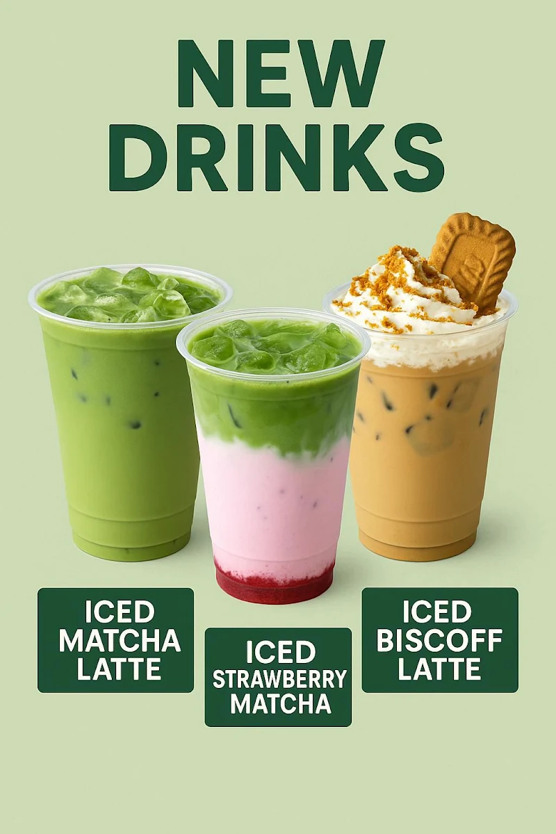 Menu, Sizzle and Drizzle cafe