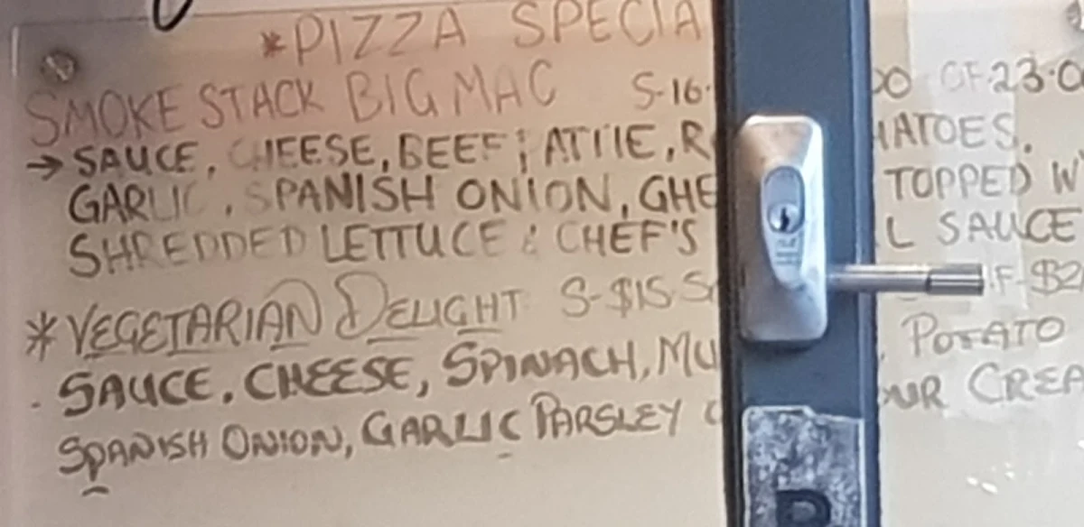 Menu, Mr Smoke Stack
