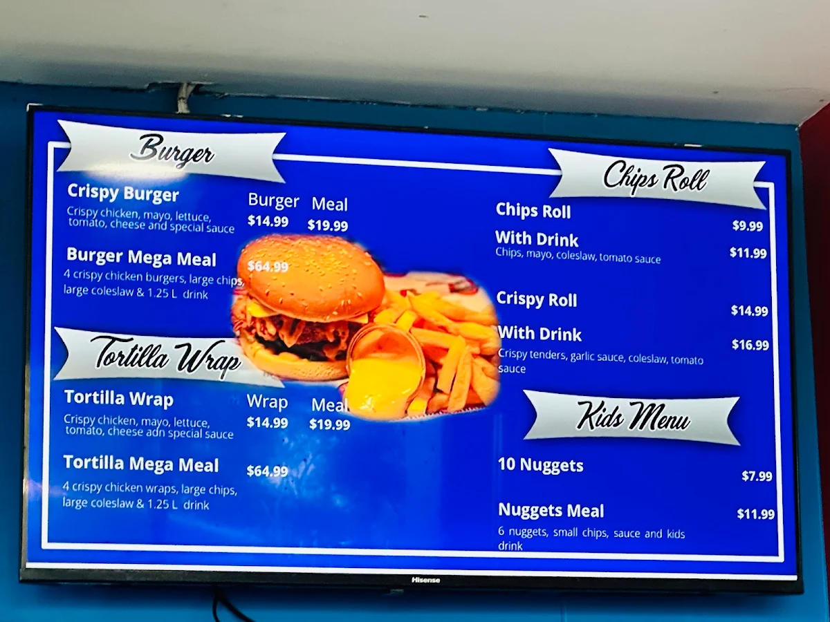 Menu, Broaster Chicken Bass Hill