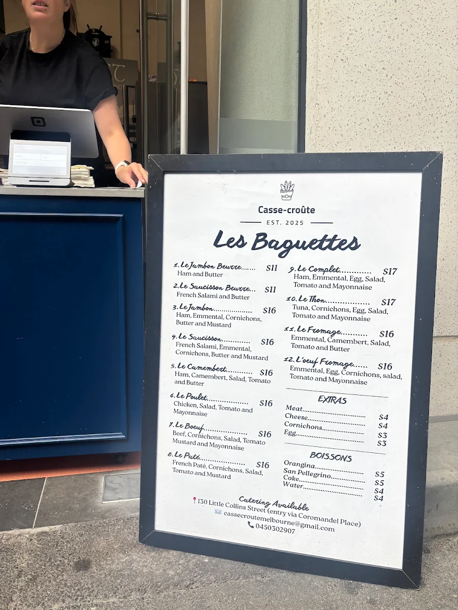 Menu, Casse-croûte