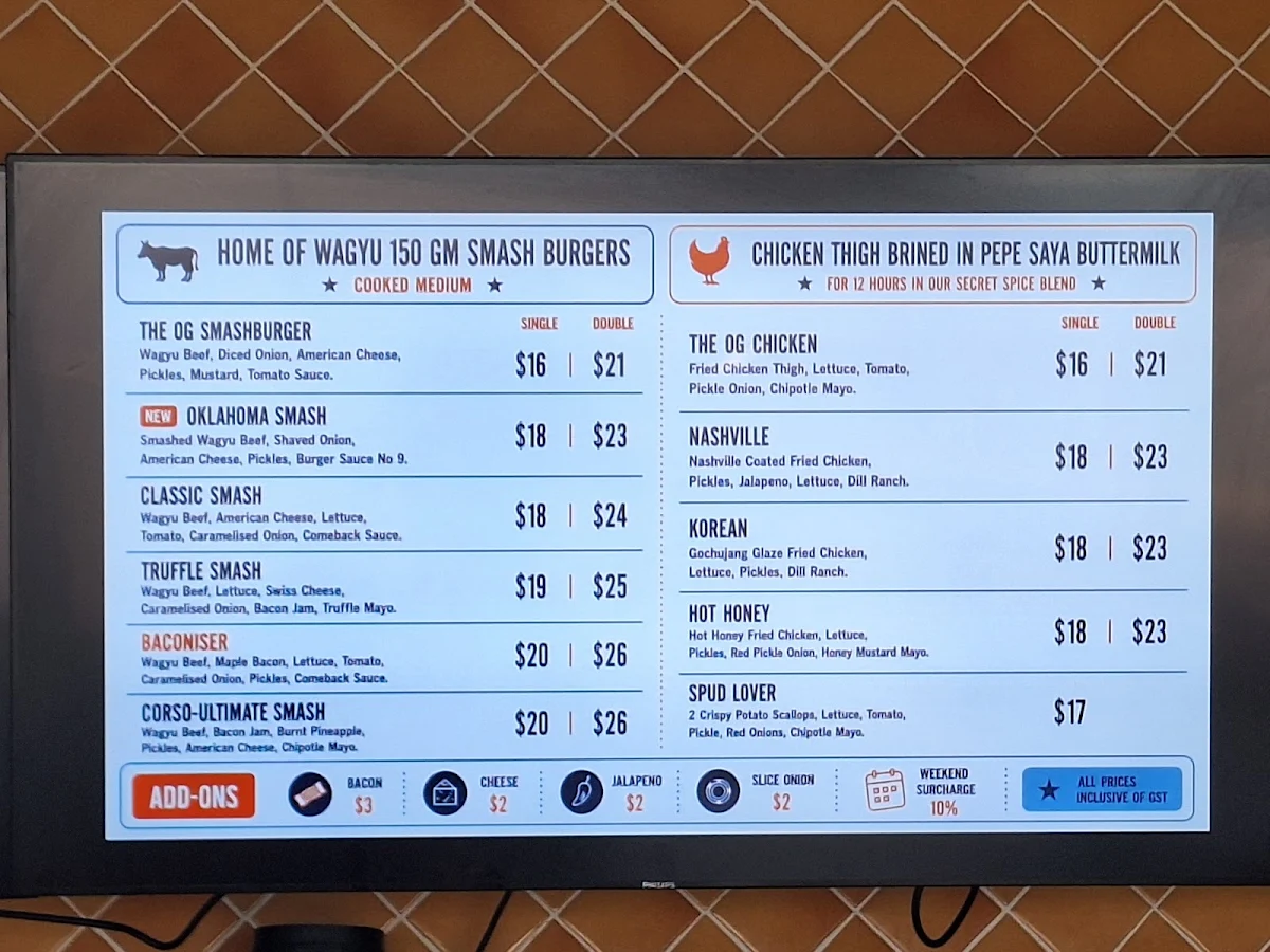 Menu, SALTY BUNS