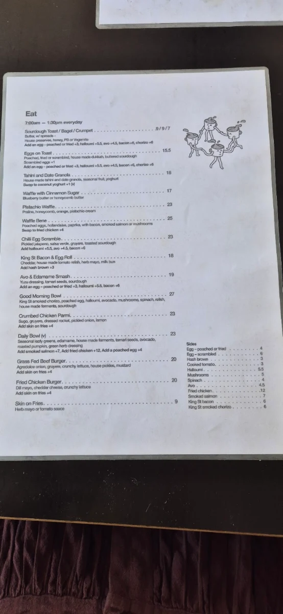 Menu, Good Company