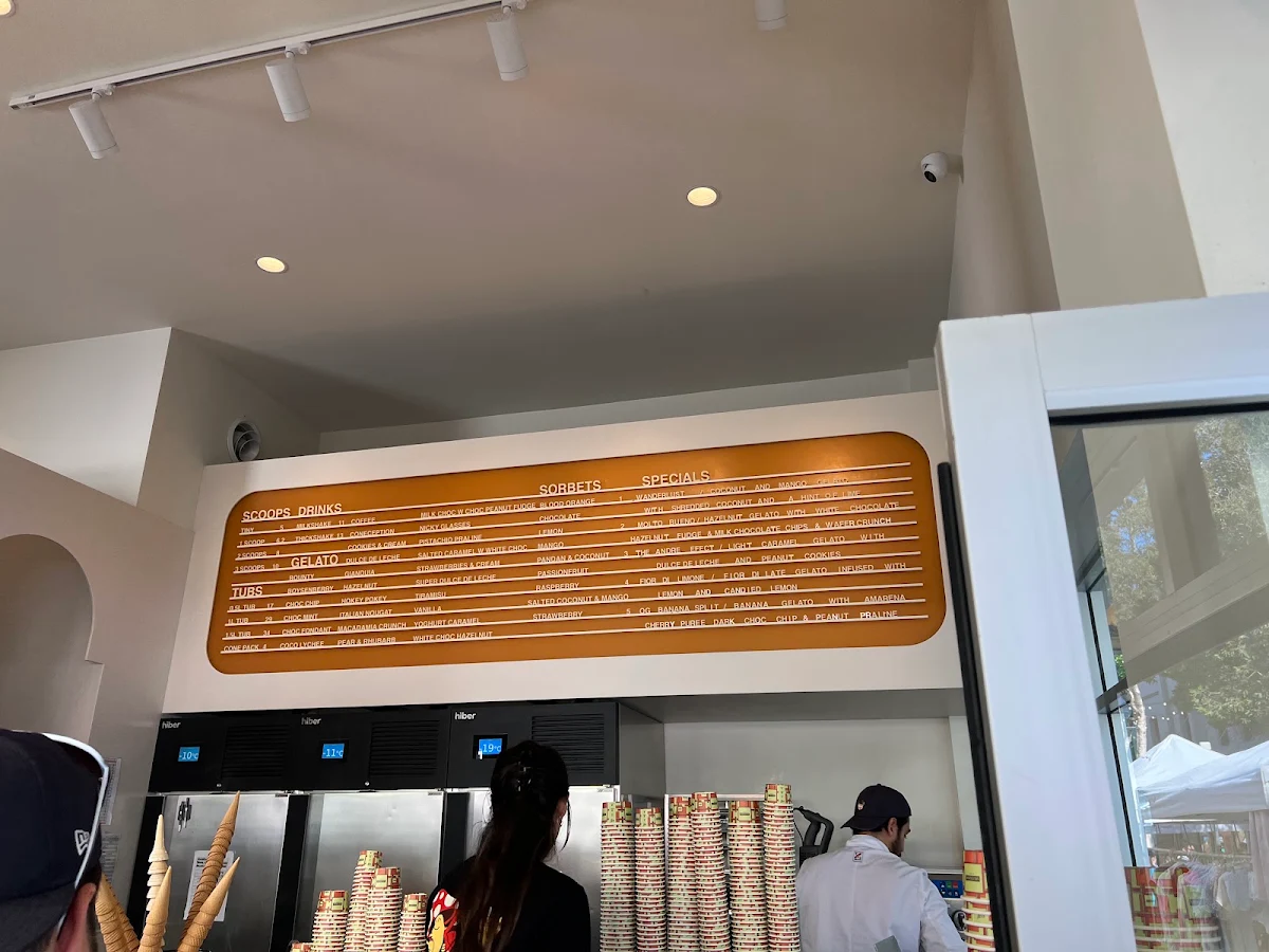 Menu, Gelato Messina Manly