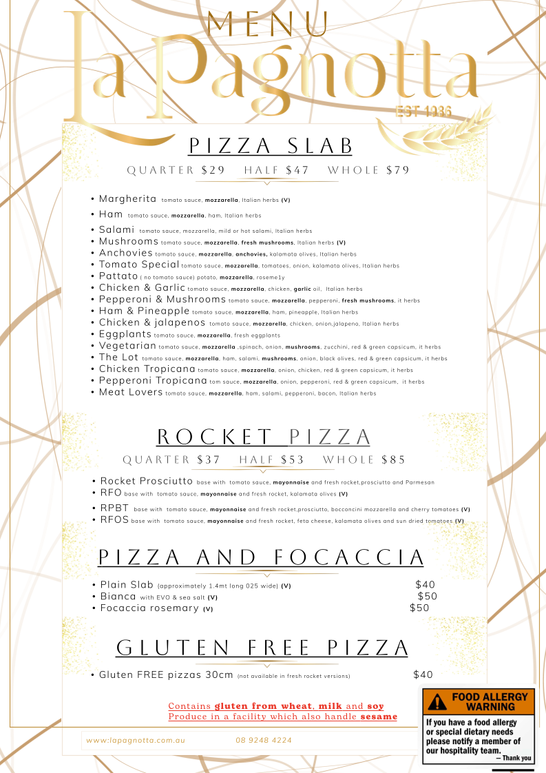 Menu, La Pagnotta