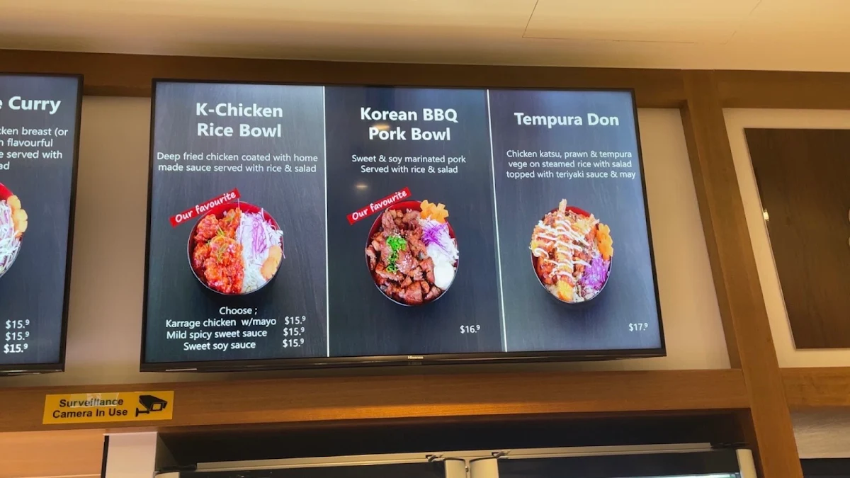 Menu, Sushiria