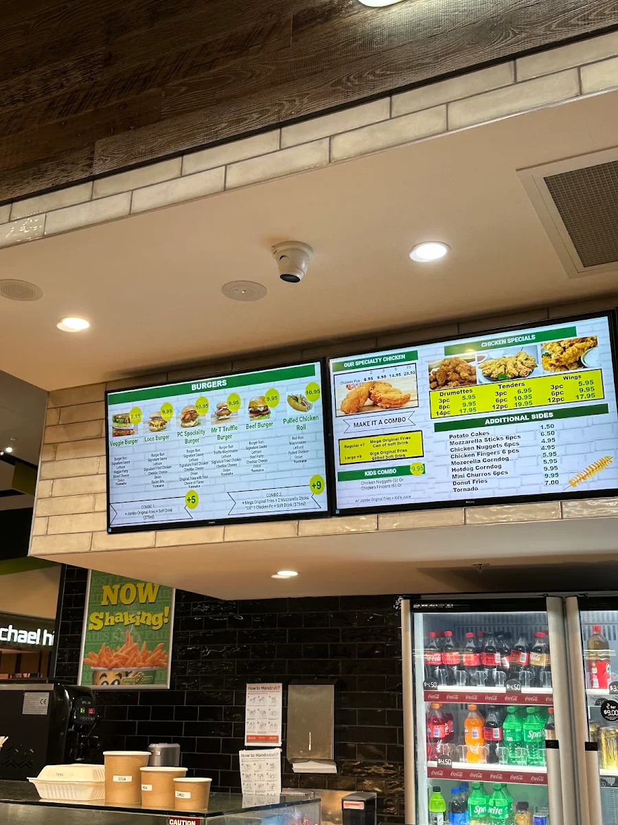 Menu, Potato Corner Craigieburn