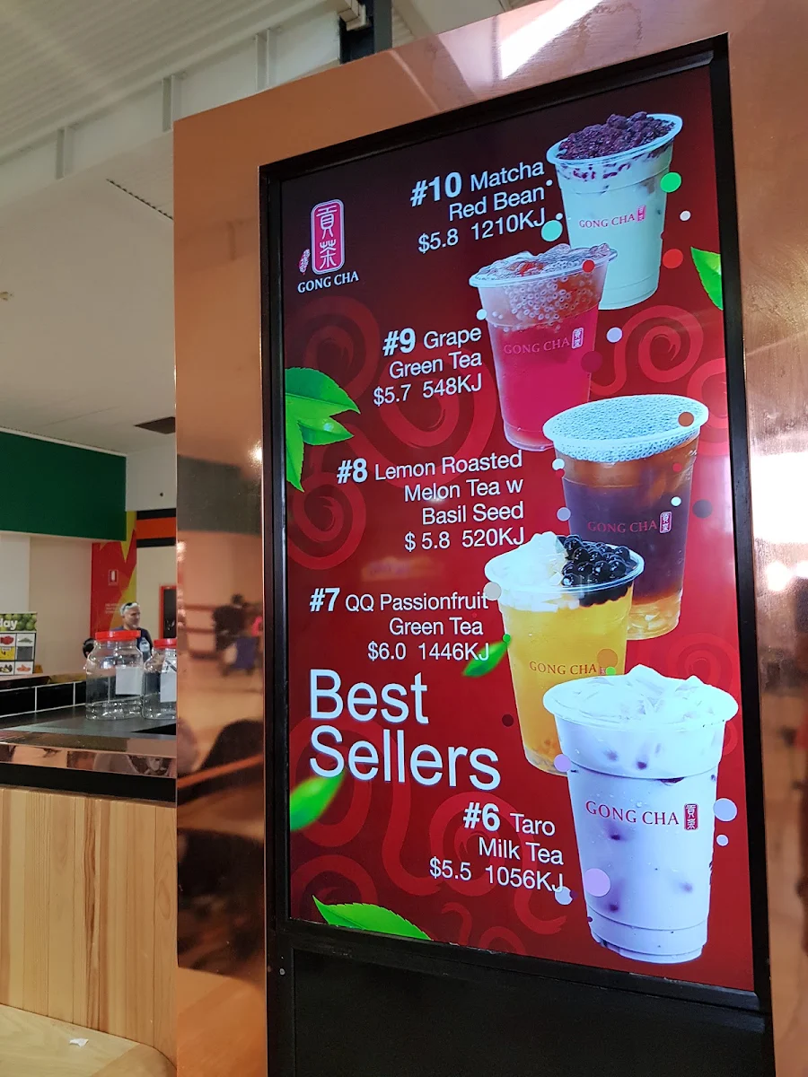 Menu, Gong Cha Inala