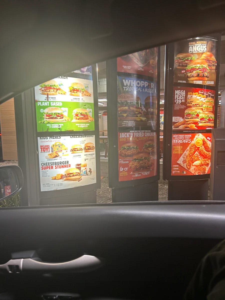 Menu, Hungry Jack's Burgers Seven Hills