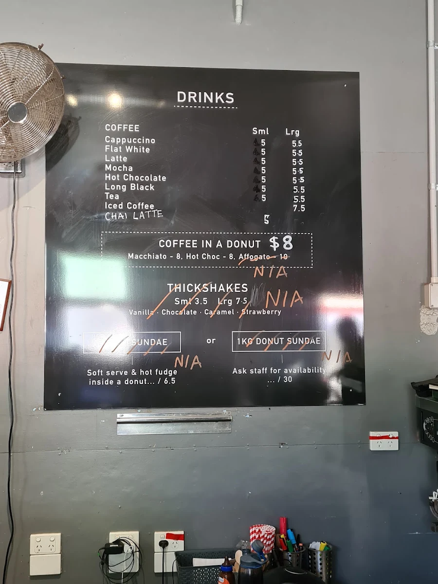 Menu, Kenilworth Bakery
