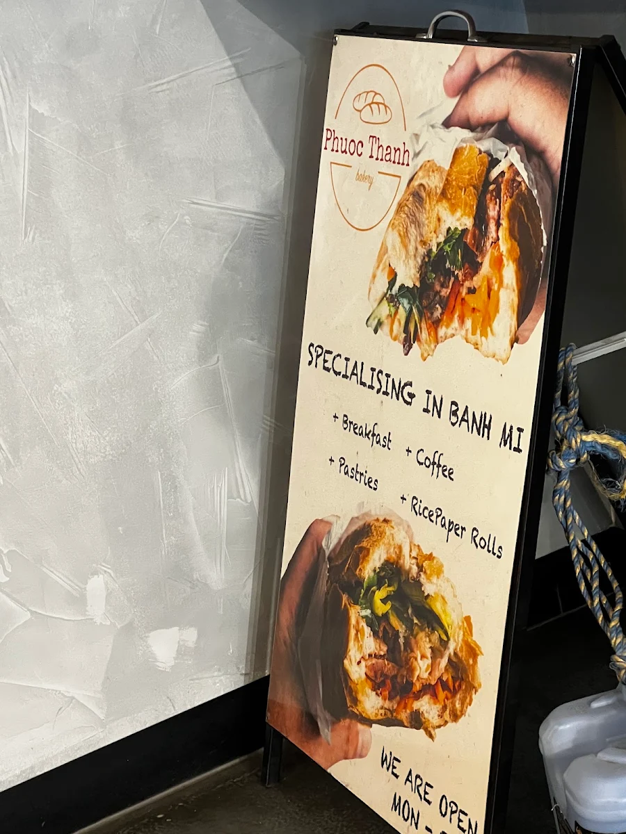 Menu, Phuoc Thanh Bakery West Melbourne