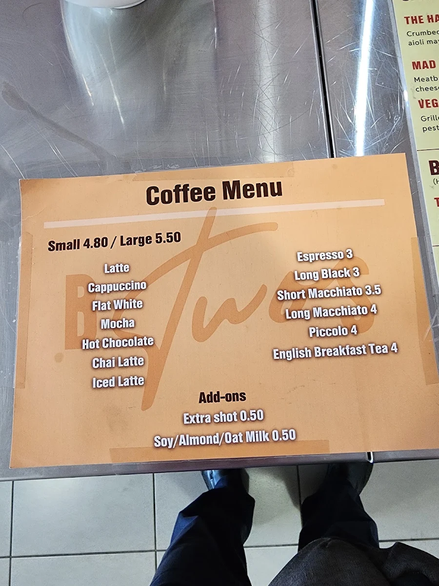 Menu, Between Two Slices (BtwoS)
