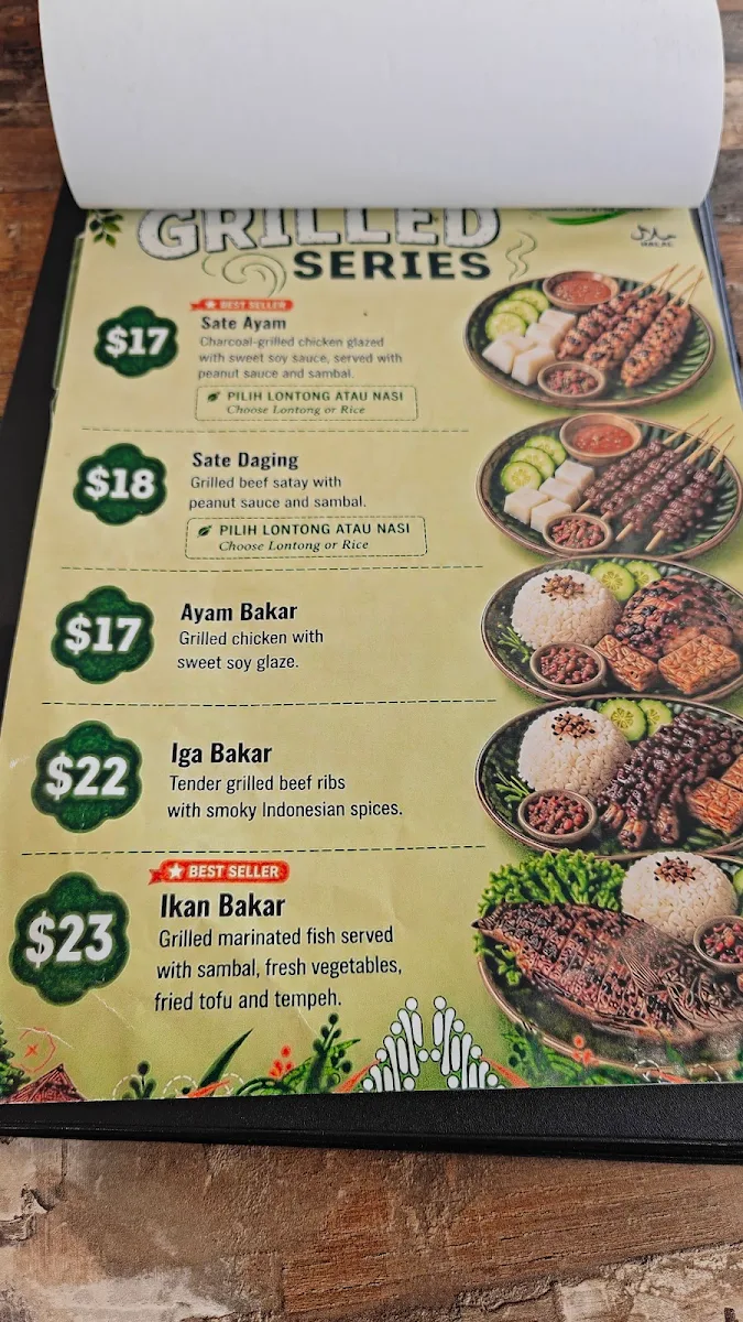 Menu, PandanLeaf Indonesia Cafe & Fine Foods