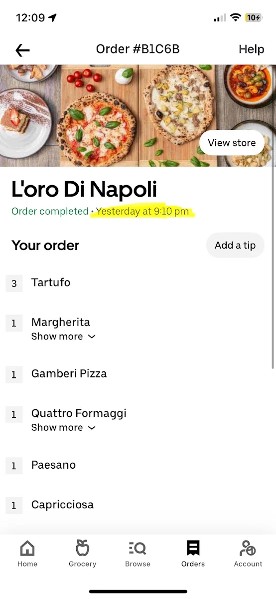 Menu, L'oro Di Napoli