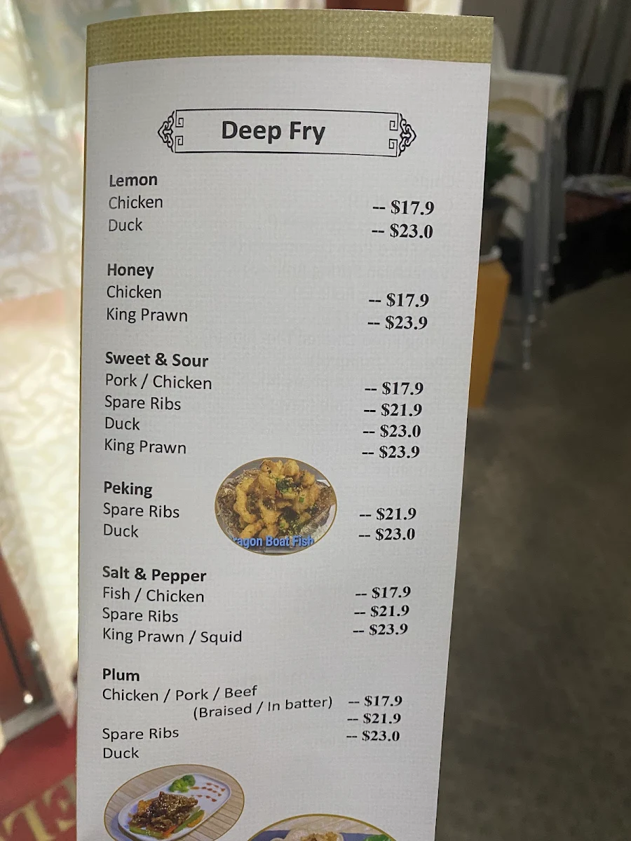 Menu, Happy Dim Sim House