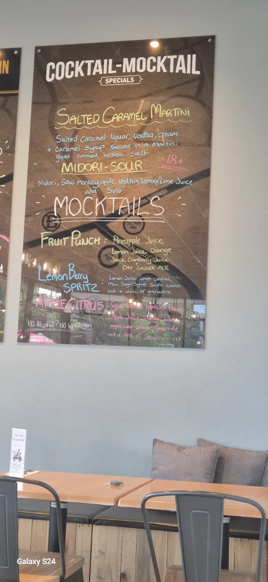 Menu, Branded Burgers & Bar