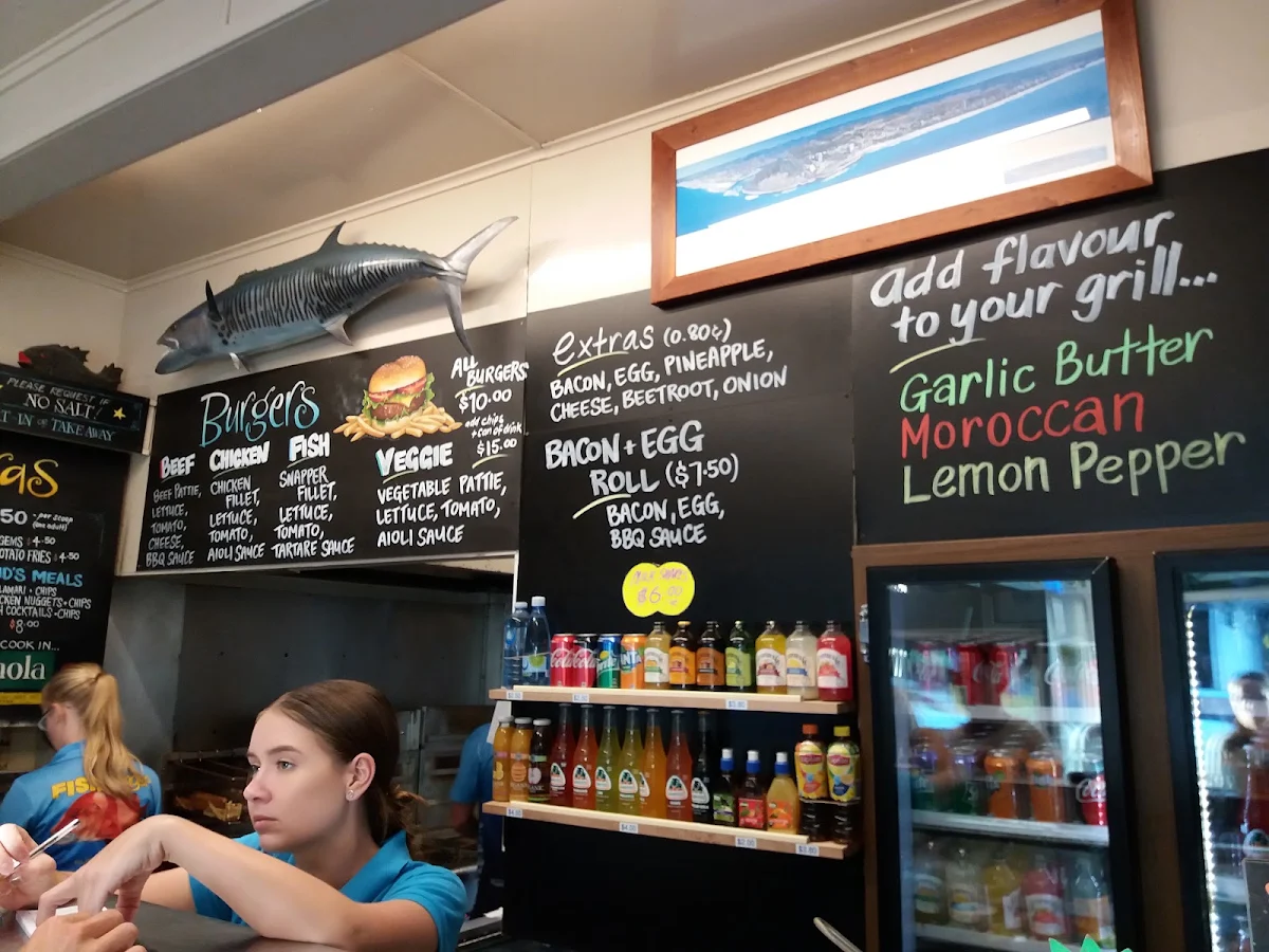 Menu, Burleigh Heads Fishmongers