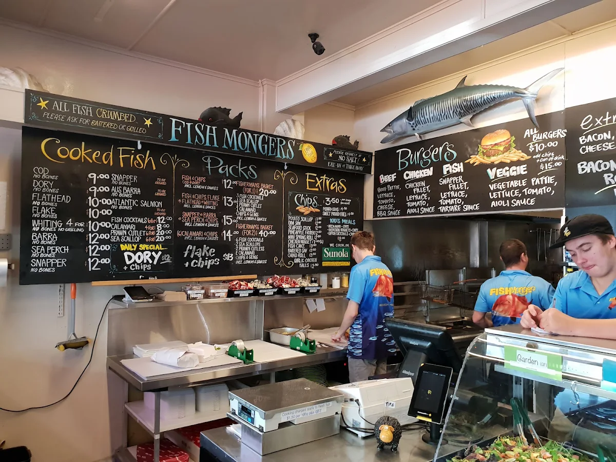 Menu, Burleigh Heads Fishmongers