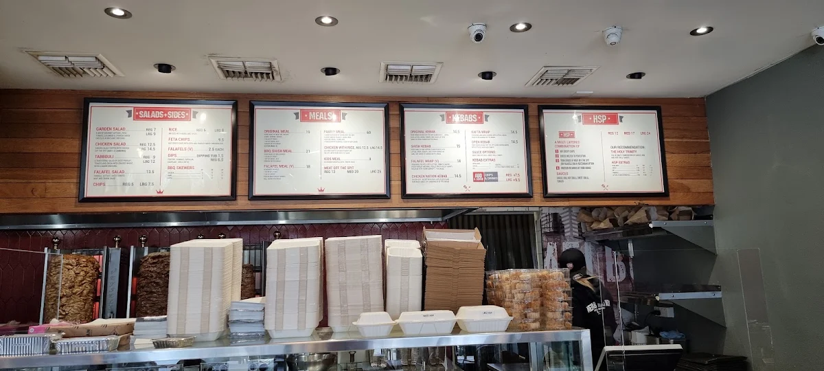 Menu, Kebab Nation Watsonia
