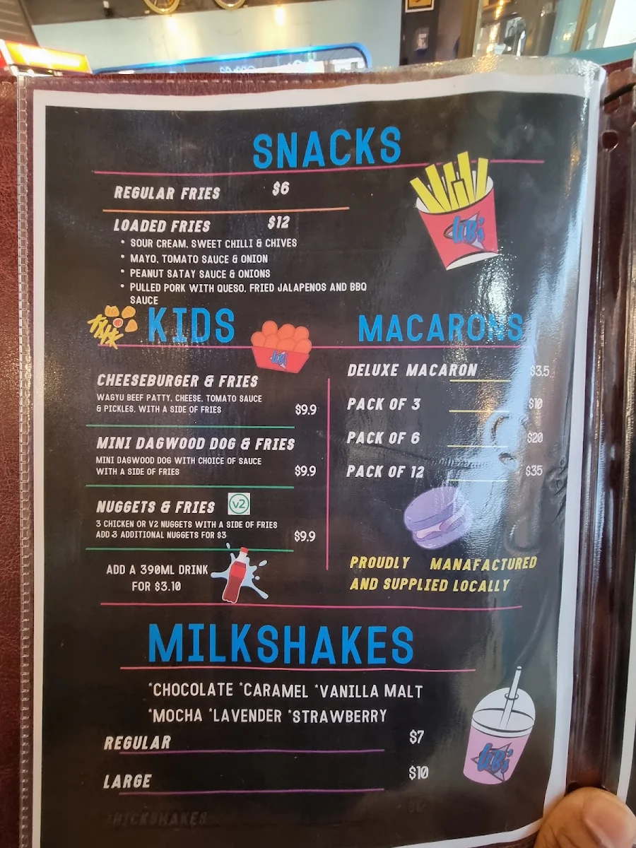 Menu, Ungermann Brothers Ipswich