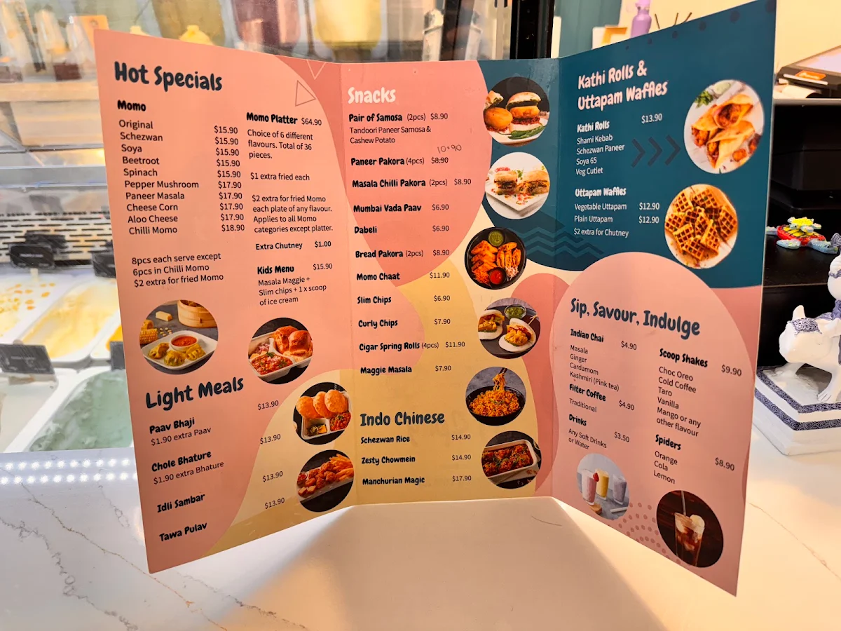 Menu, Icy Spicy West Pennant Hills - Ice Cream and Fast Food