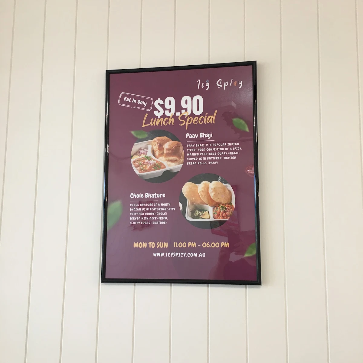 Menu, Icy Spicy West Pennant Hills - Ice Cream and Fast Food