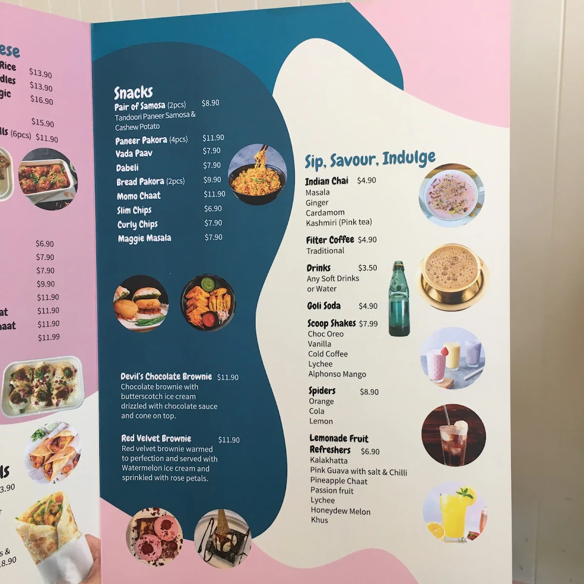 Menu, Icy Spicy West Pennant Hills - Ice Cream and Fast Food