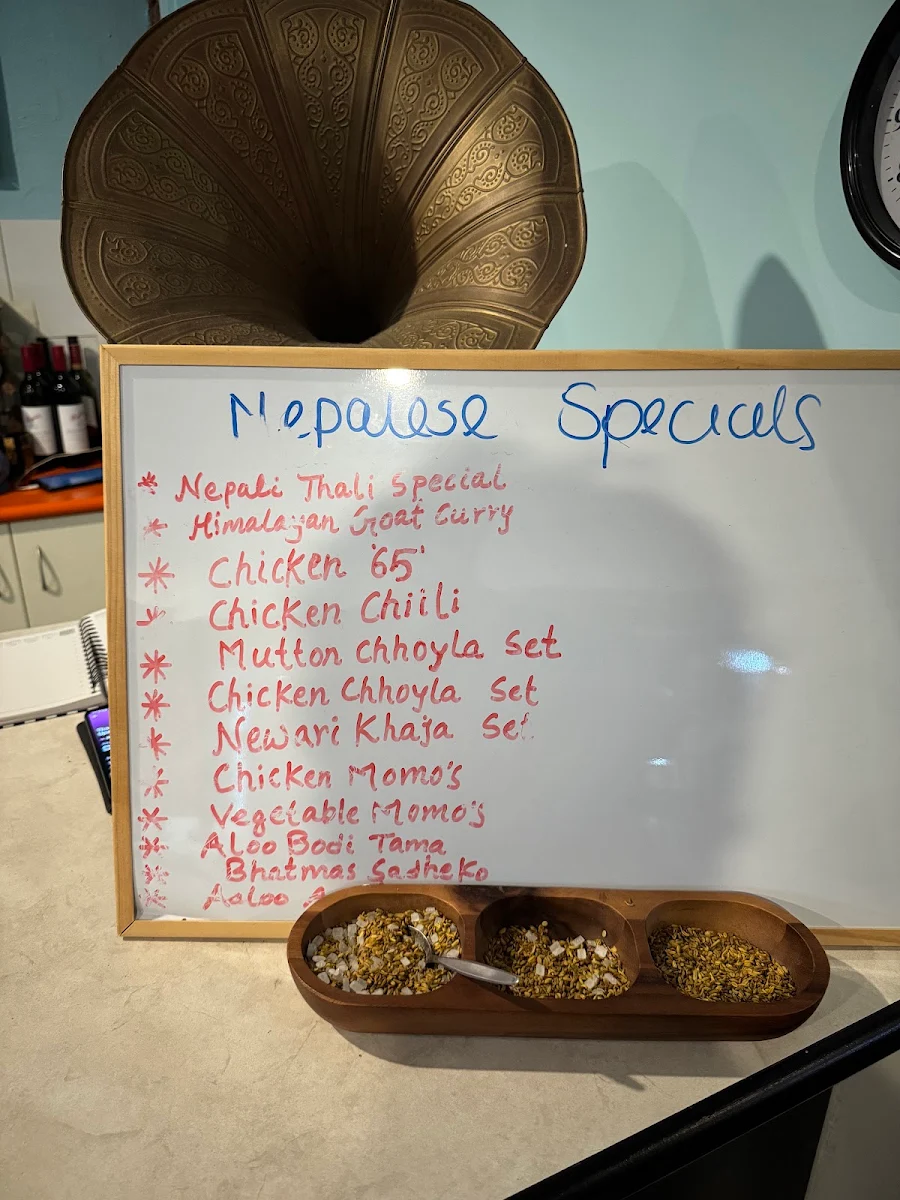 Menu, Legacy of India Moruya
