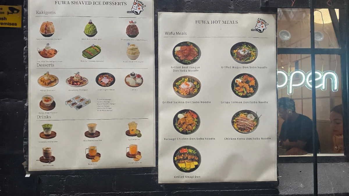 Menu, Brick Lane Melbourne