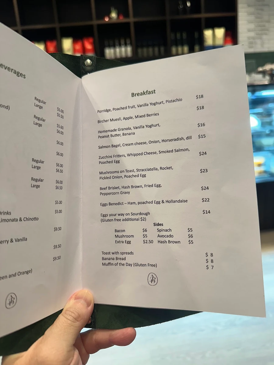 Menu, Albert Park Deli