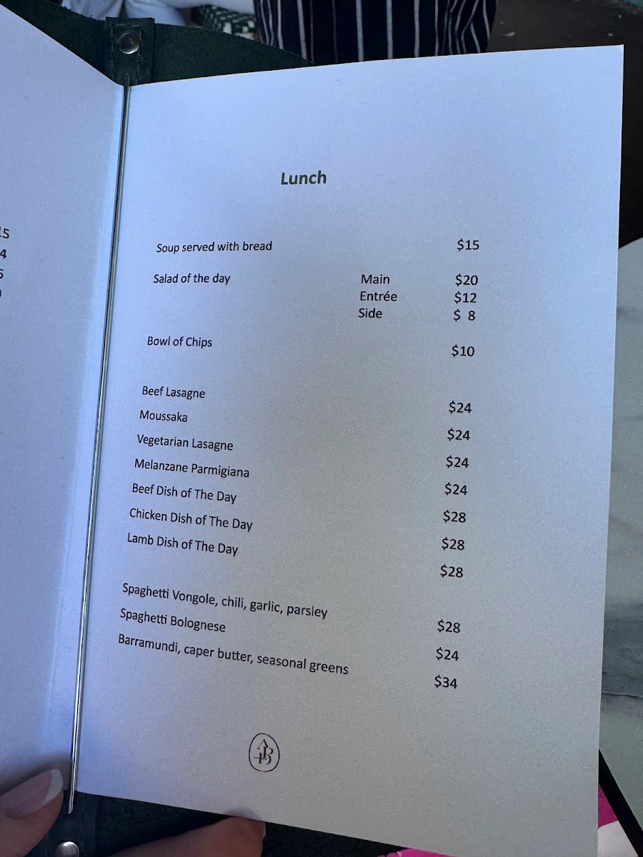 Menu, Albert Park Deli