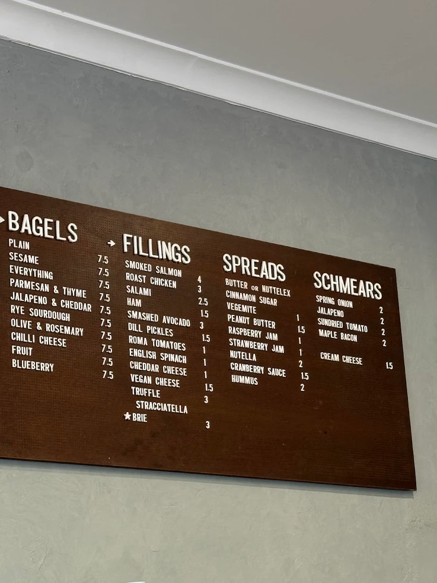 Menu, Venn Coffee - East Victoria Park