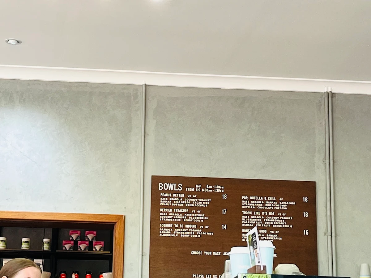 Menu, Venn Coffee - East Victoria Park
