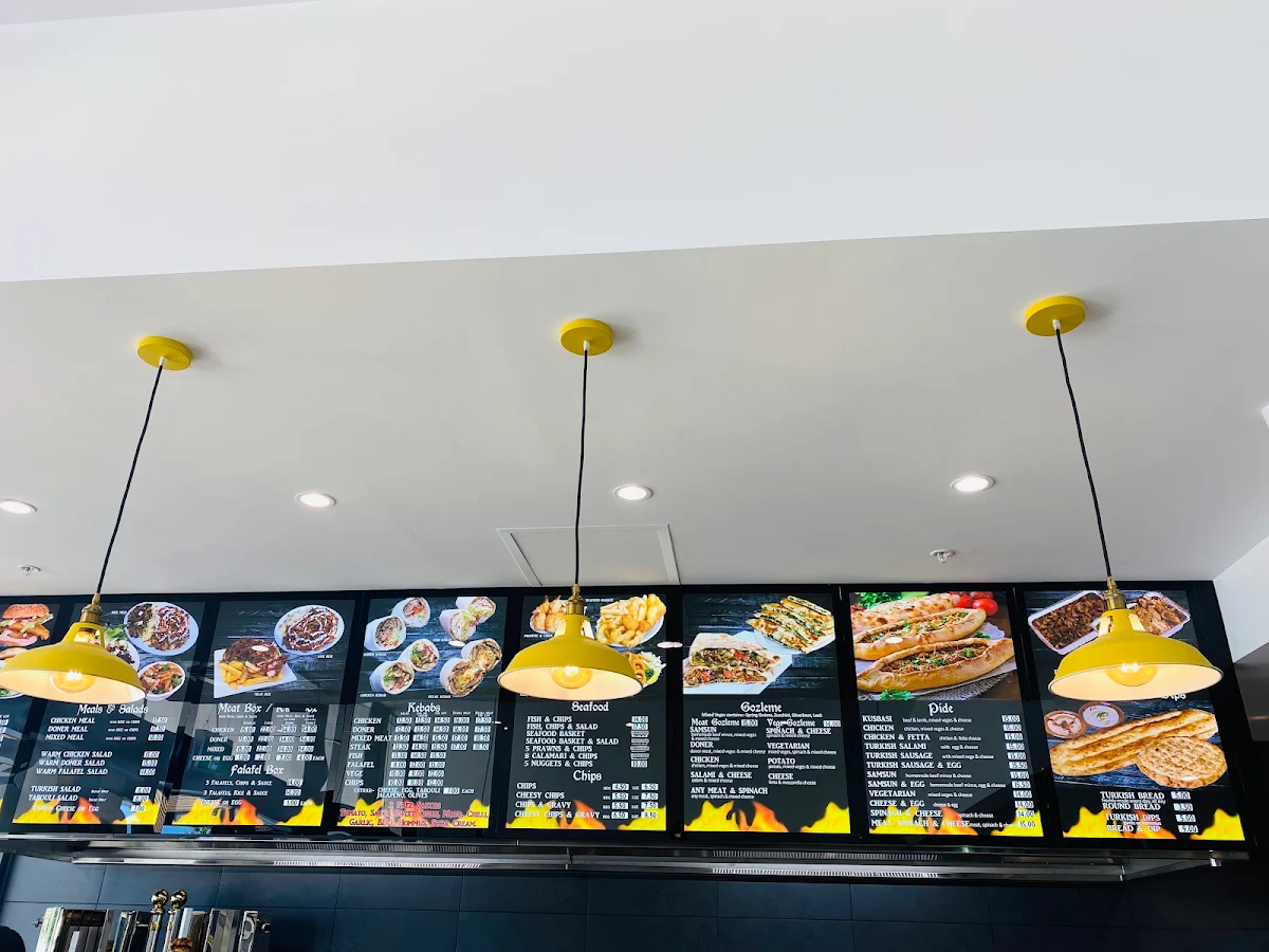 Menu, Brabham Kebabs and Turkish Bakery