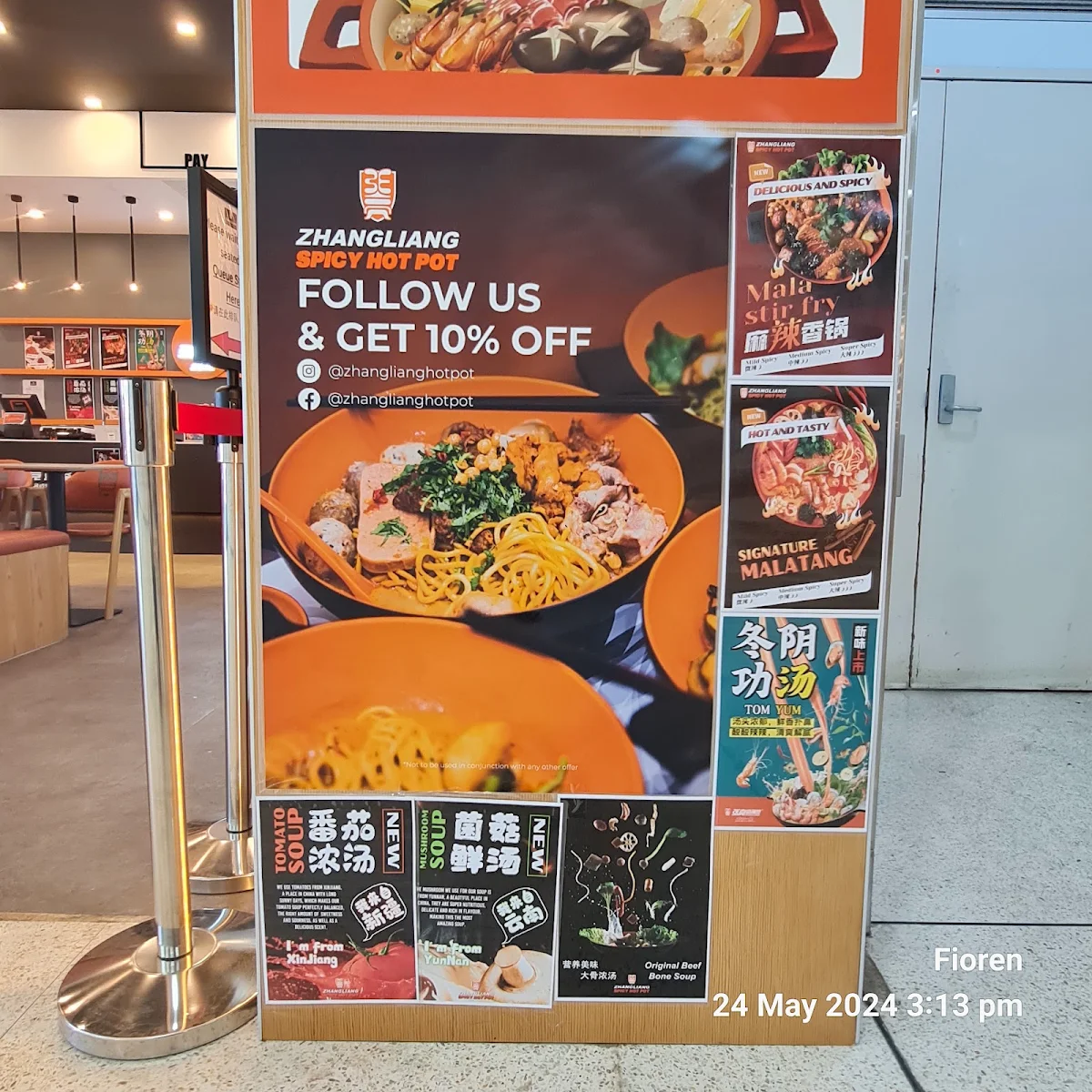 Menu, Zhangliang Spicy Hotpot Willetton