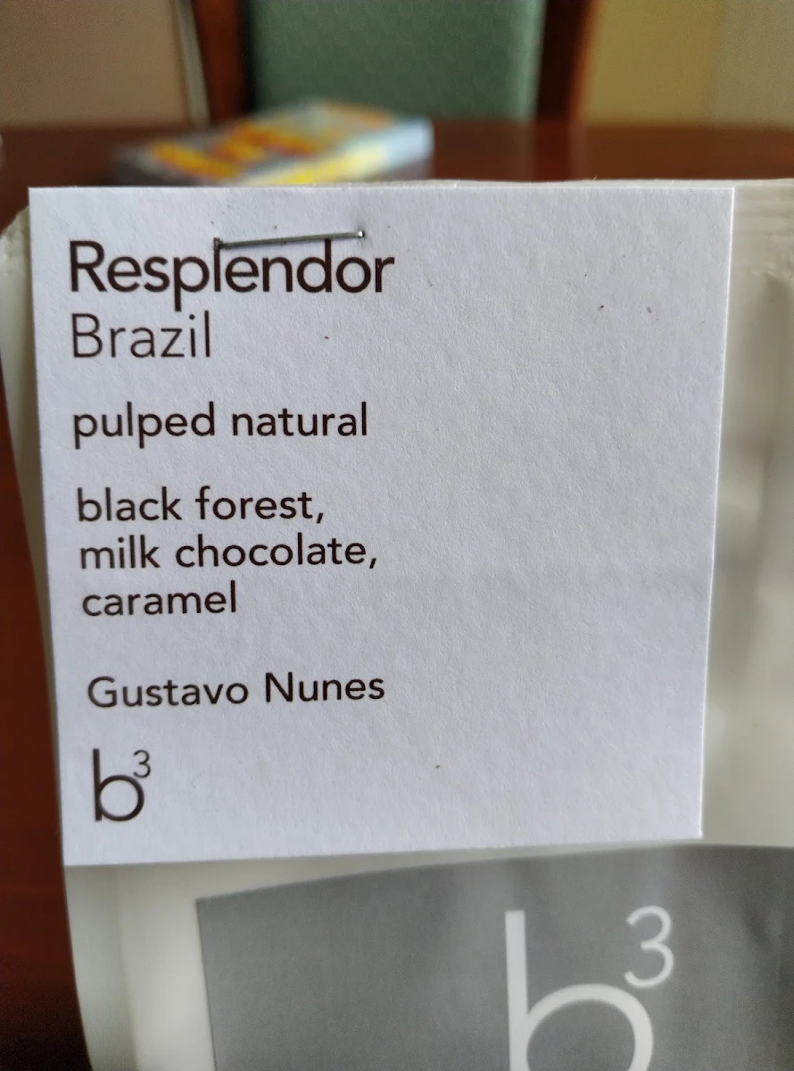 Menu, b3 Coffee
