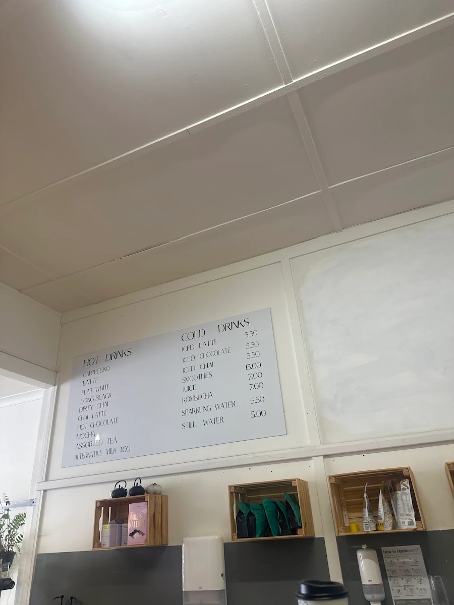 Menu, 2B Nourished Kapunda