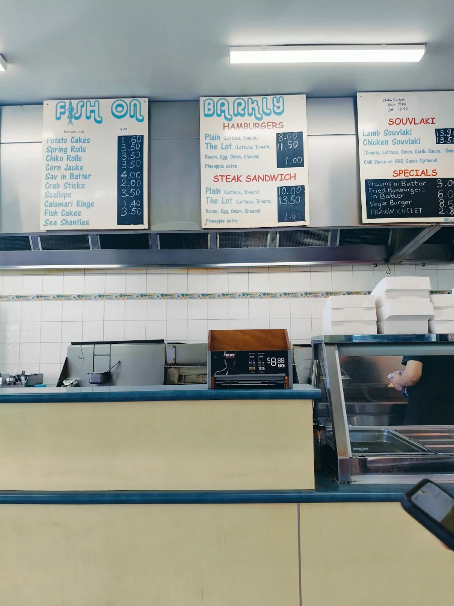 Menu, Fish on Barkly