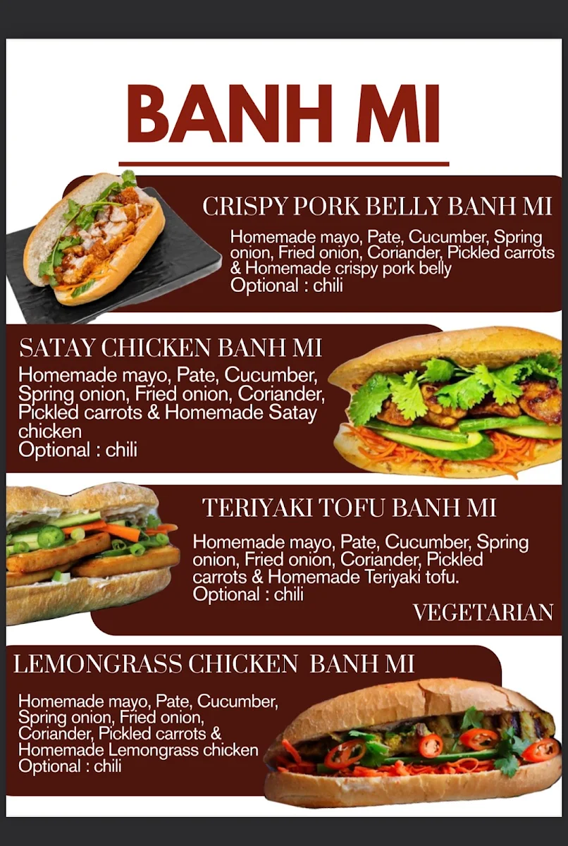Menu, Mitcham Bakery & Cakes
