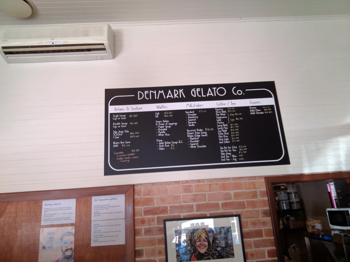Menu, Denmark Dairy Co.