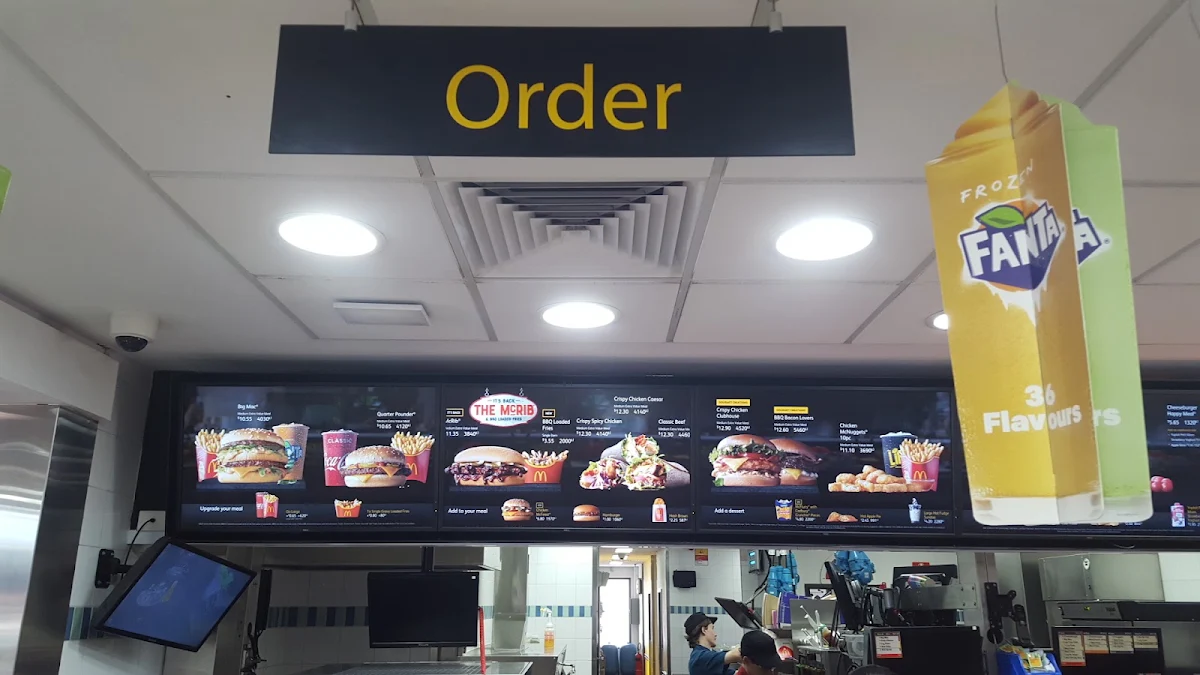 Menu, McDonald's Currambine