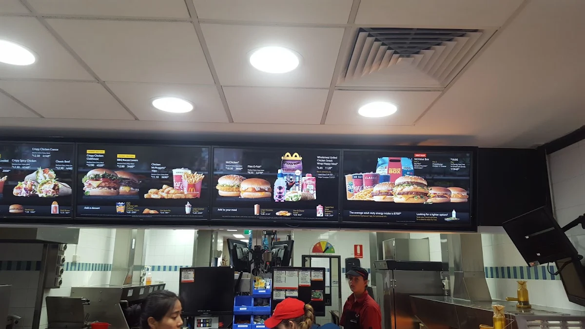 Menu, McDonald's Currambine
