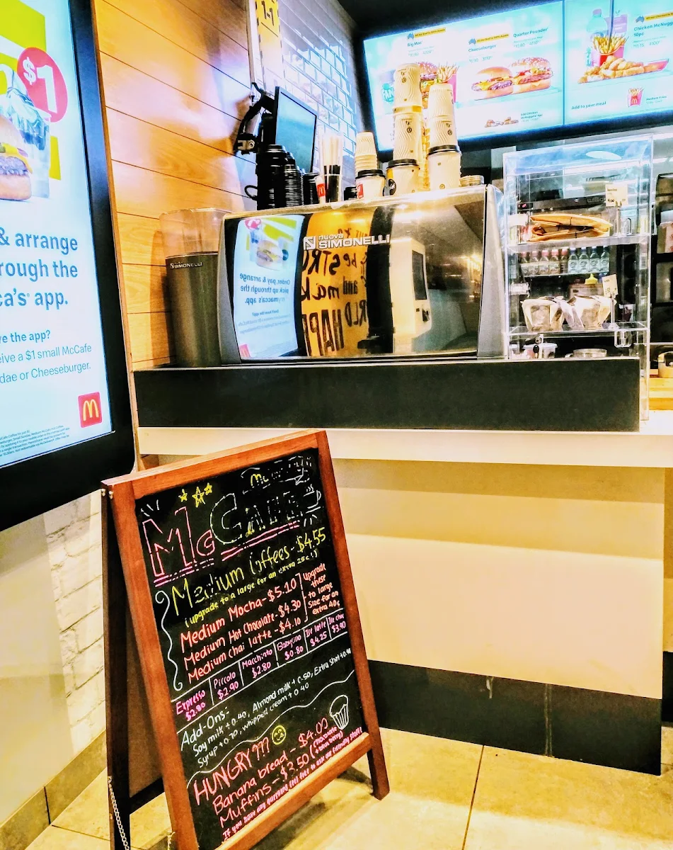 Menu, McDonald's Gordon