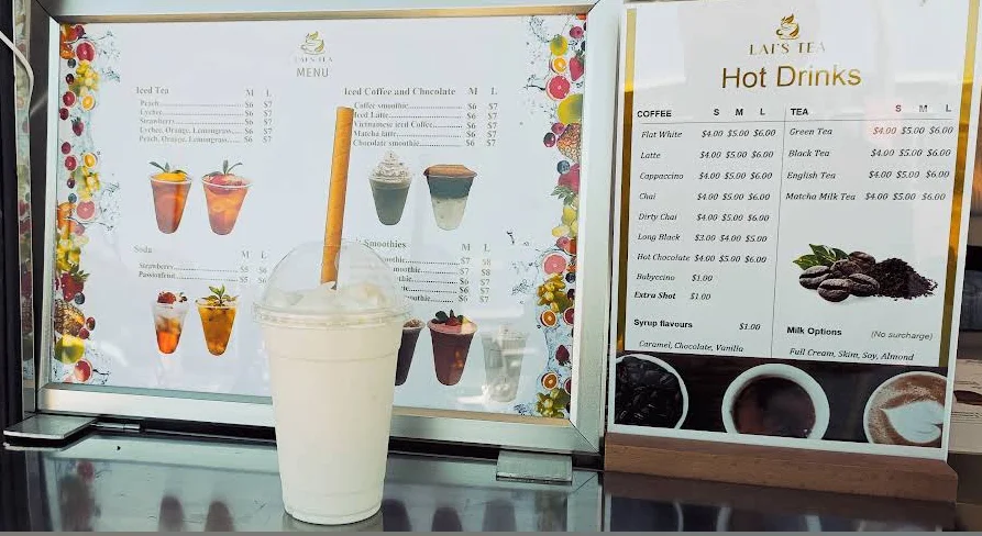 Menu, Lai's Tea