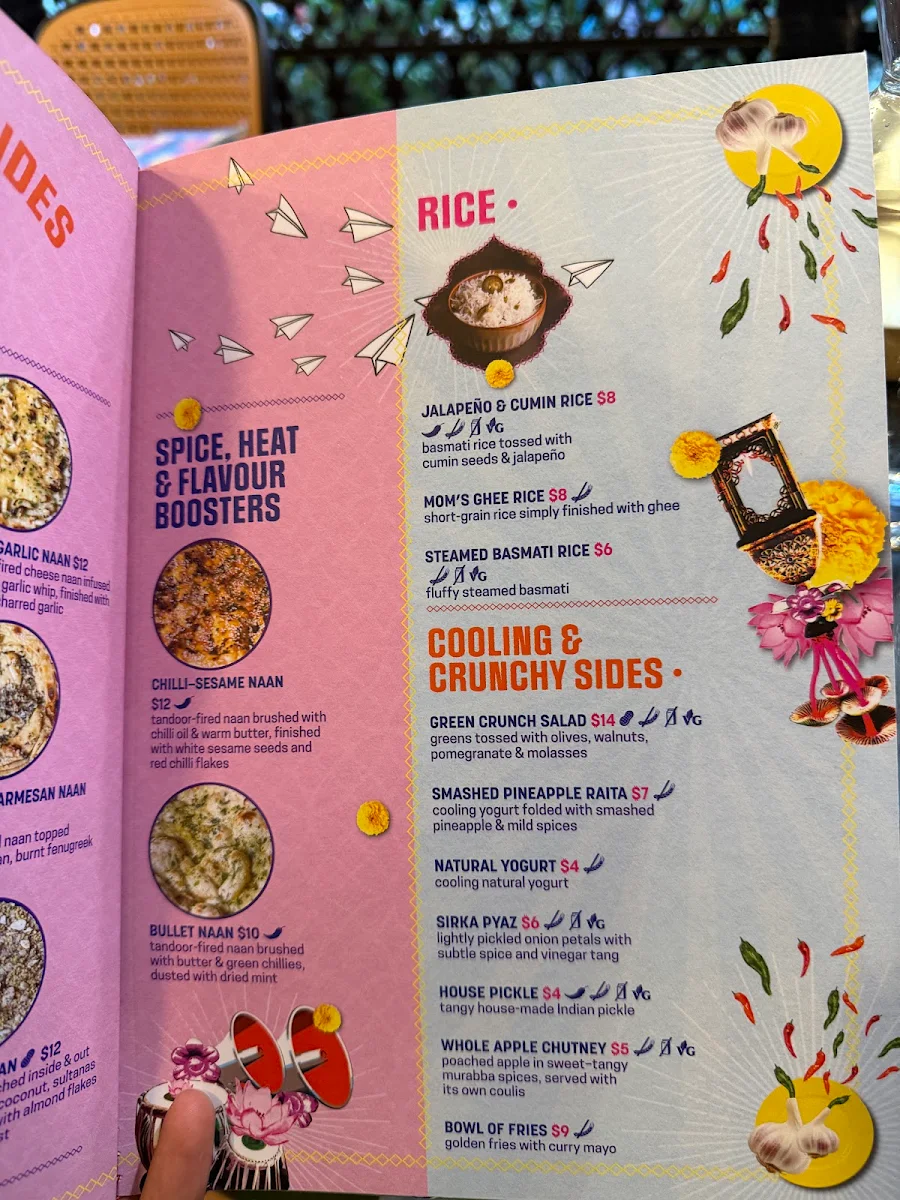 Menu, Masala Theory - Surry Hills