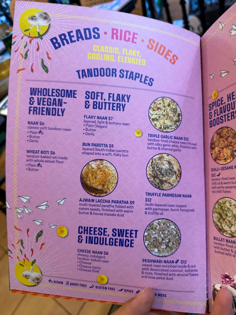 Menu, Masala Theory - Surry Hills
