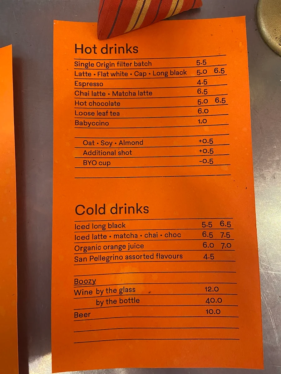 Menu, Home Economics