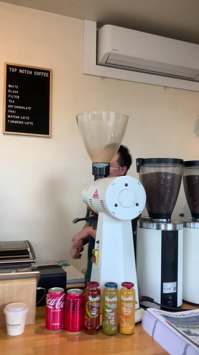Menu, Top Notch Coffee
