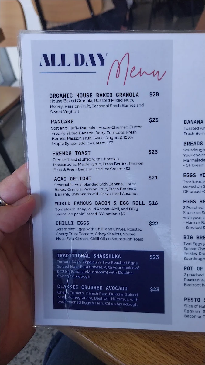 Menu, Basket Brothers